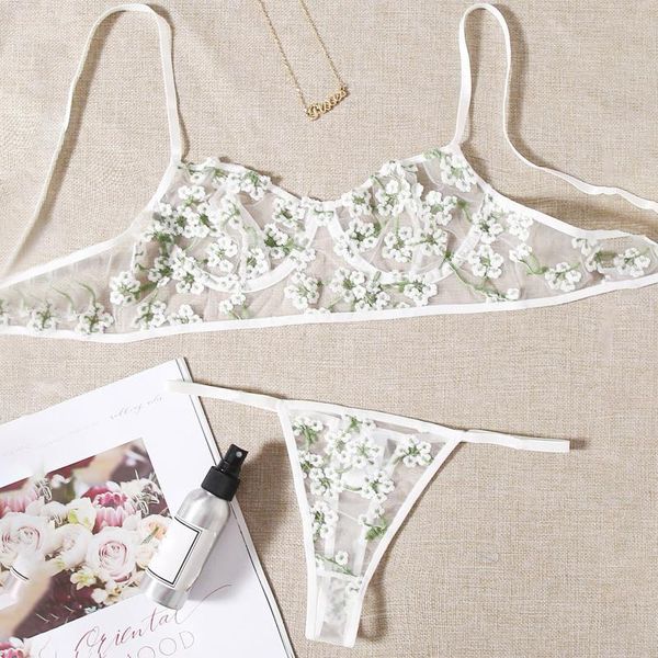 

bras sets women lace exotic bra g-string thong sleepwear underwear ladies lingerie flower bandage, Red;black