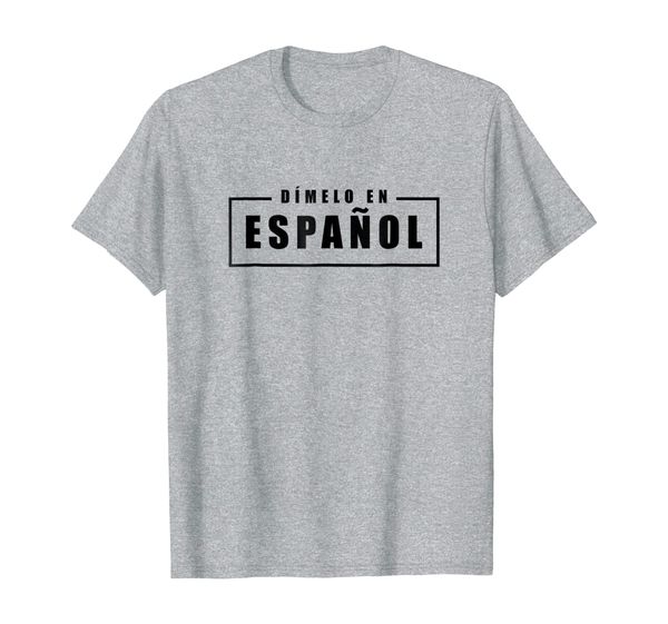 

dimelo en espanol spanish language teacher t-shirt, White;black