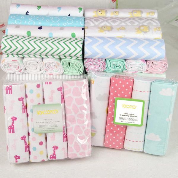

blankets & swaddling 16pcs/lot cotton muslin flannel baby swaddles soft borns born diapers sheet
