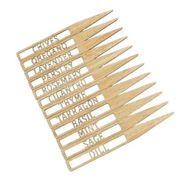 

garden decorations 12pcs wooden plant labels reusable gardening decorative tags