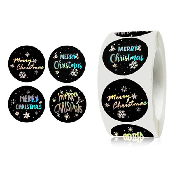 

gift wrap 500pcs merry christmas stickers snowflake decorative seal labels for diy baking package envelope stationery decoration
