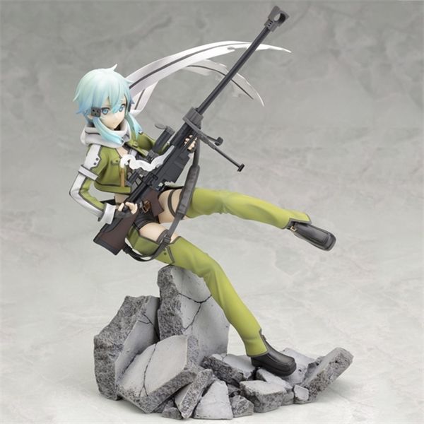 Anime Sword Art Online II Phantom Bullet 1/8 Skala Ver. PVC Action Figure Koleksiyon Model Bebek Oyuncak Hediyeler X0503