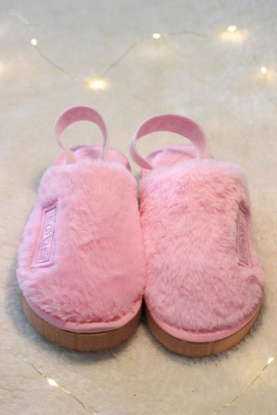 

autumn winter cotton slippers closed-front plush house dowry pack flip flops elastic thick bottom indoor shoes, Black