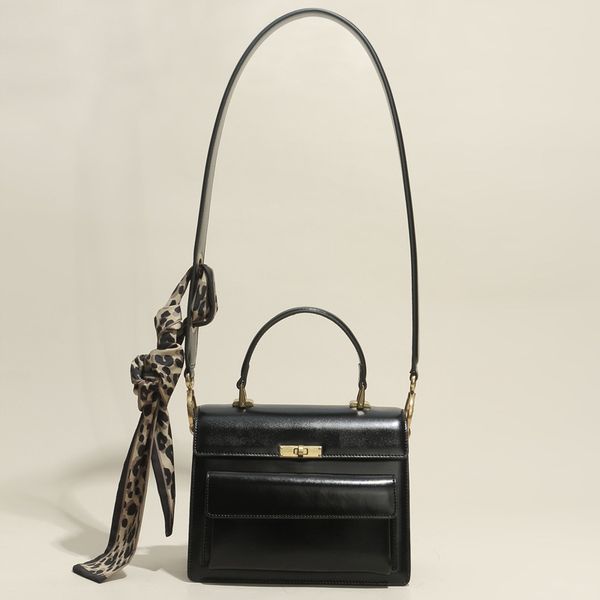 

design hand 2021 summer new trend leather small square shoulder simple diagonal span lock women's bag 89qa