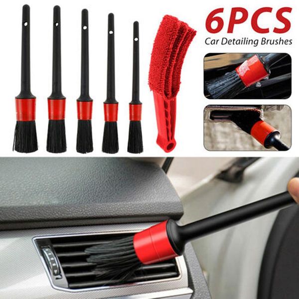 

car sponge 6x brush detailing pp plastic handle cleaning inside outside vent