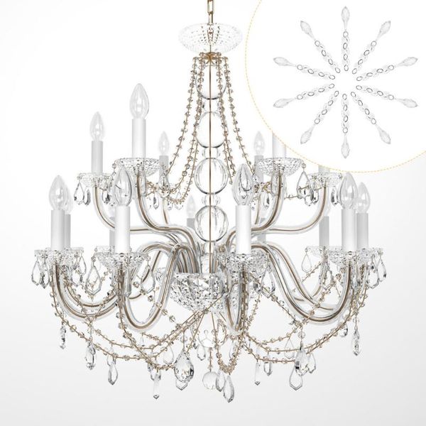 

chandelier crystal 20pcs beads adornment exquisite bead pendant hanging decor