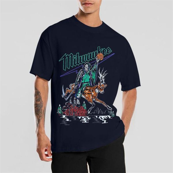 

men's t-shirts 2021 summer printed t-shirt fashion short sleeve top, White;black