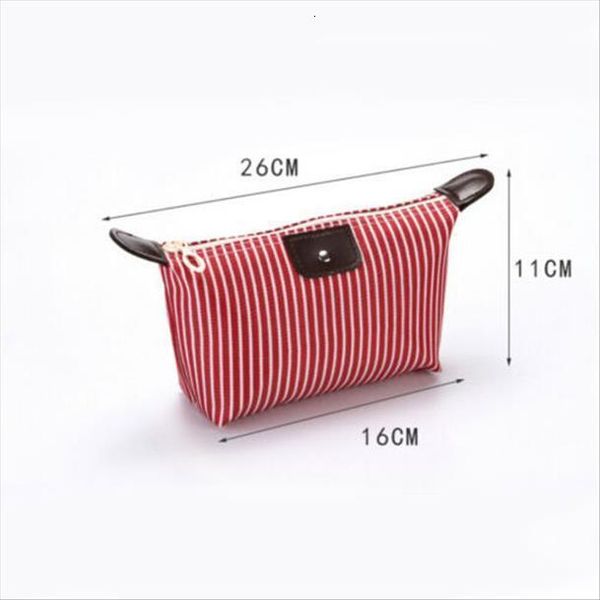 

women multifunction travel cosmetic bags makeup toiletry waterproof zipper pouch portable striped storage organizer