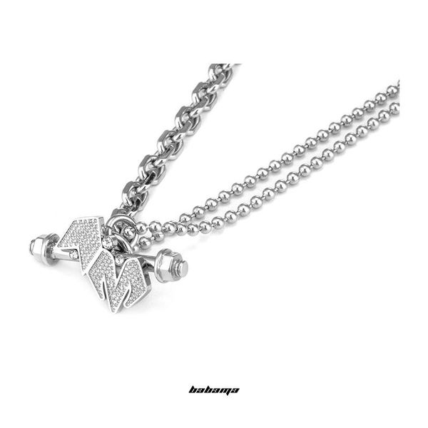 

pendant necklaces babama fashion partner: fourtry the same couple necklace yao chen, Silver