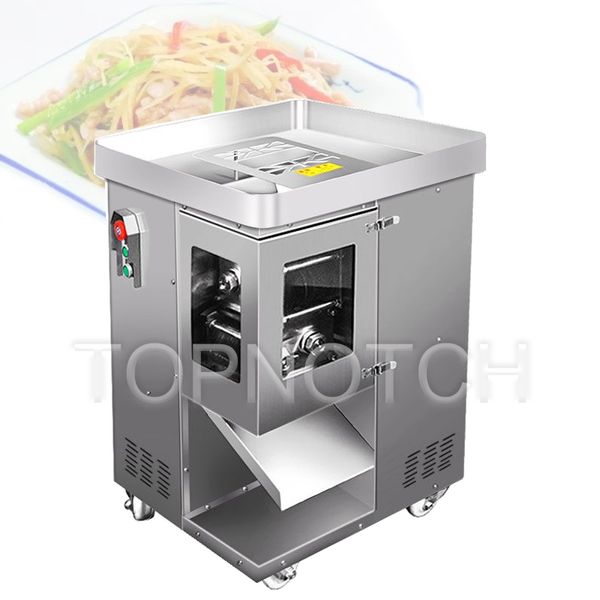 Tritacarne in acciaio inossidabile Cucina Macchina per tagliare a cubetti elettrica completamente automatica Carne macinata Utensili da taglio a dadini affettati a fette