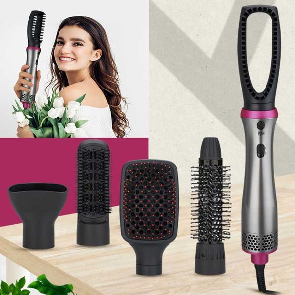 

kindar 5 in 1 one step hair dryer multiple air brush straightener comb curling styling tools ion blow electric brushes