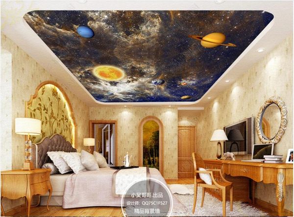 

3d ceiling murals wallpaper custom p fantasy universe, starry sky, solar system 3d wall murals wallpaper for walls 3 d home decor in the liv