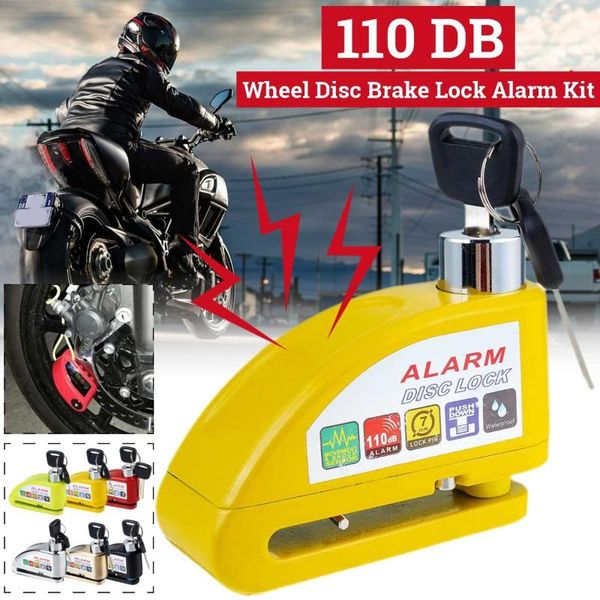 

theft protection zinc alloy motorcycle scooter disc brake lock motor bicycle anti-theft wheel alarm security kit