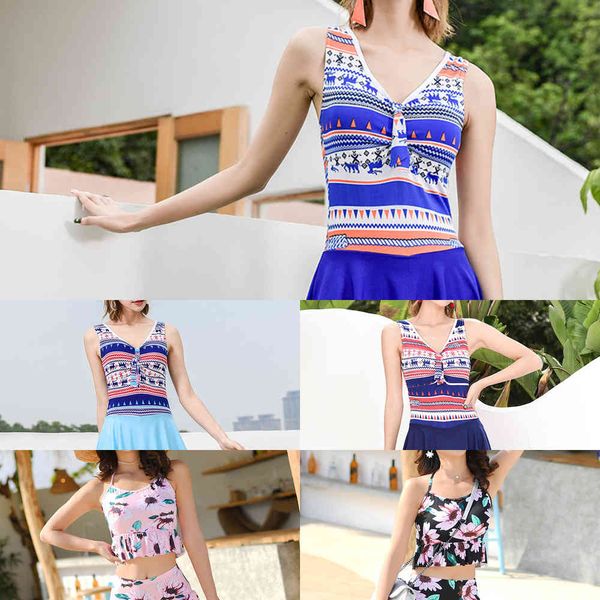 

girls' new with special swimsuits small spring breasts gather together to cover the belly2021, White;black