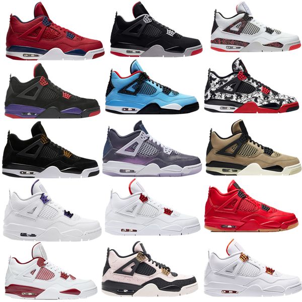 

4s bred shoes black cat jumpman basketball mens white cement encore wings fire red air singles retroes 4 iv pure money trainers