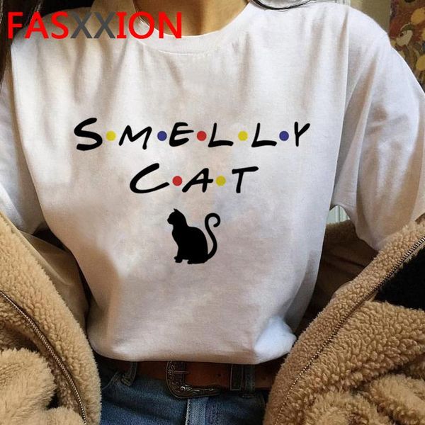 

women's t-shirt friends tv show tshirt female japanese 2021 vintage aesthetic grunge tees couple clothes, White