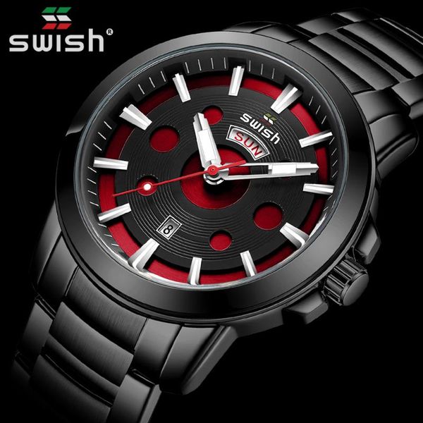 

wristwatches reloj hombre black stainless steel watch for men creative car wheel quartz wristwatch waterproof sports clock, Slivery;brown