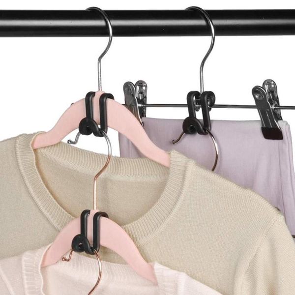 

hangers & racks closet organizer 10pcs clothes multifuctional grey portable heavy duty hanger connector hooks mini