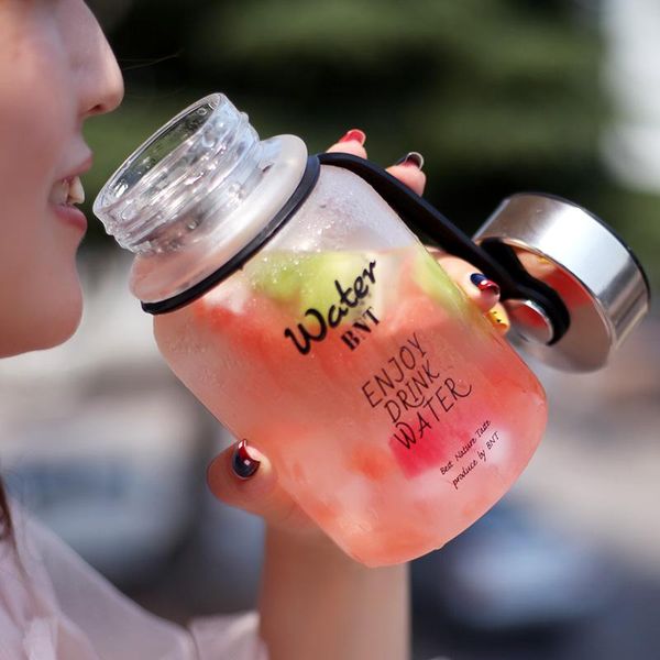 

wine glasses outdoor creative water bottle glass transparent heat resistant cup portable tea simple xicaras kitchen dining bar ad50gc