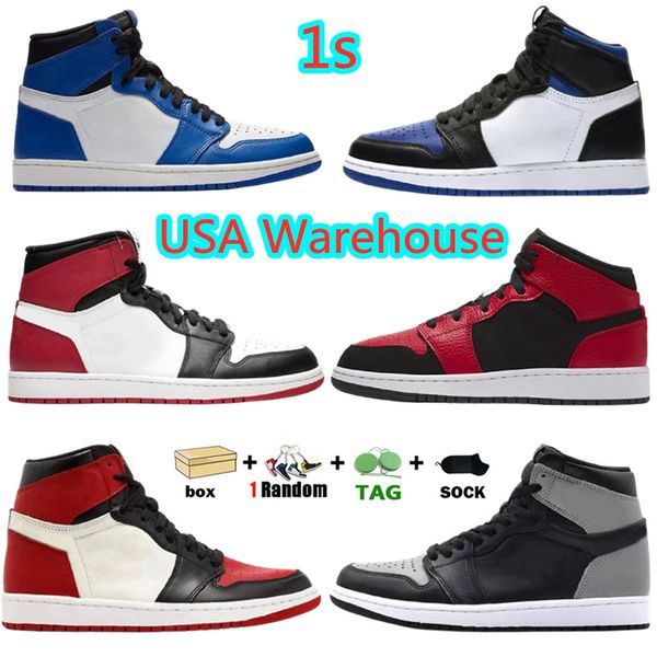 

mens 1 high og basketball shoes 1s royal high shadow black toe white royal men women outdoor sneakers trainers fast delivery from us warehou