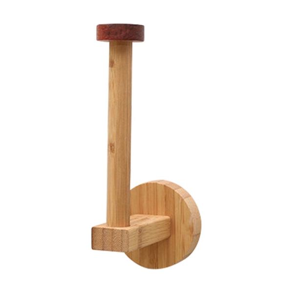 

toilet paper holders wall mounted no drill bathroom kitchen horizontal vertical easy install bamboo holder eco friendly self adhesive home
