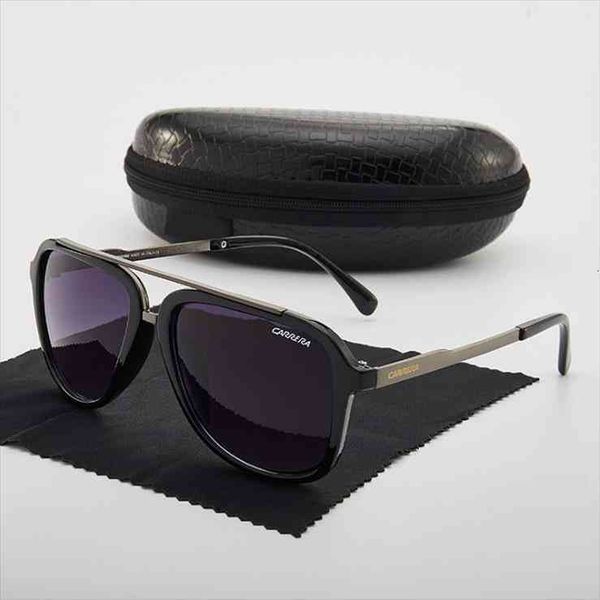 

men retro black metal sunglasses women vintage sports driving sun glasses, White;black