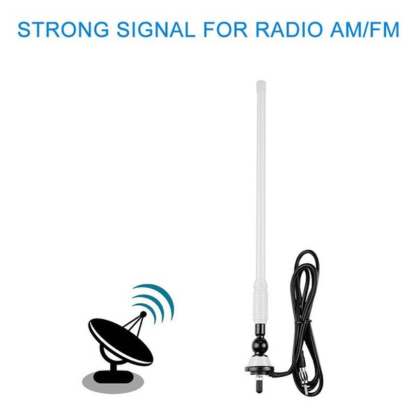

car gps & accessories marine boat radio antenna waterproof rubber duck dipole flexible aerial fm am modulators for yacht atv utv rv tractor