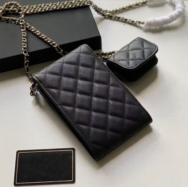 

classic luxury fashion brand wallet vintage lady brown leather handbag designer chain shoulder bag with box wholesale 050, Red;black