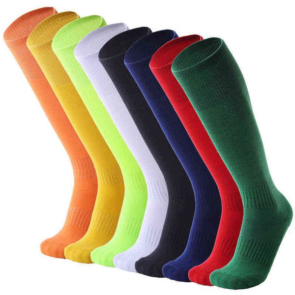 Calze a compressione Leggings da jogging per il fitness Calze lunghe da calcio da corsa Calzini da ciclismo sportivi da uomo alti al ginocchio Y1222