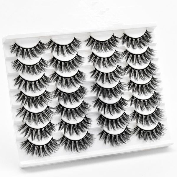 

false eyelashes 5/14 pairs 3d synthetic hair lashes natural dramatic volume fake makeup eyelash extension silk