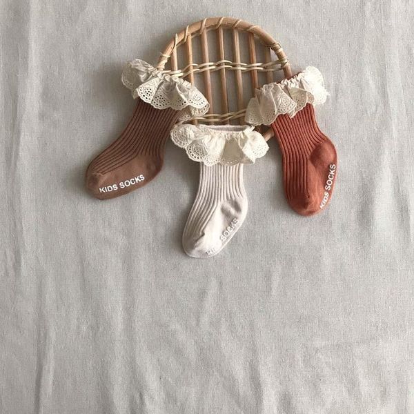 

baby socks toddler lace sock infant girls clothes, Pink;yellow