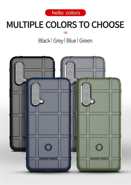 Custodie per cellulari in silicone con scudo robusto per protezione militare per OnePlus Nord CE 5G N200 N100 N10 oneplus9R 9 Pro 7T 8Pro One Plus 7 8T Cover posteriore antiurto per armatura