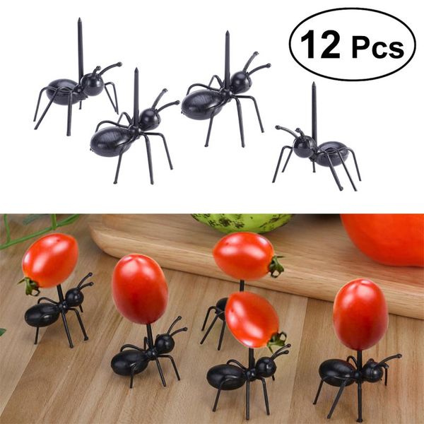 

forks 12pcs mini ant fruit picks fork eco friendly cocktail pick set party tableware decoration