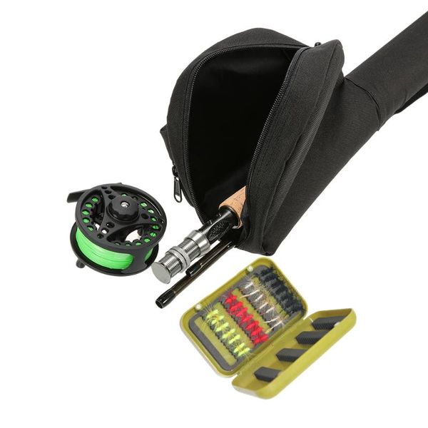 

lixada fishing rod pole lightweight portable reel combo kit set starter package 4-piece with bonus boat rods