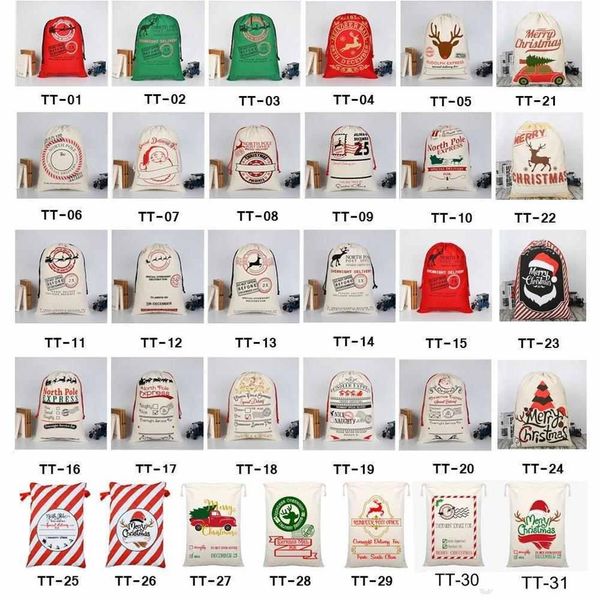 

halloween & christmas bag gift sack treat or trick pumpkin printed canvas cotton linen bags party festival drawstring decoration new design