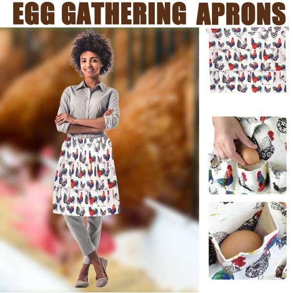 

aprons egg apron with 12 pockets women men fashion collecting holds chicken farm home supplies kitchen #36