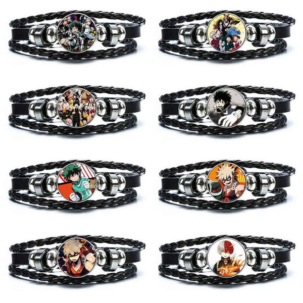 

charm bracelets anime my hero academia hand chain wristband wrist strap bracelet jewelry ornament gift, Golden;silver