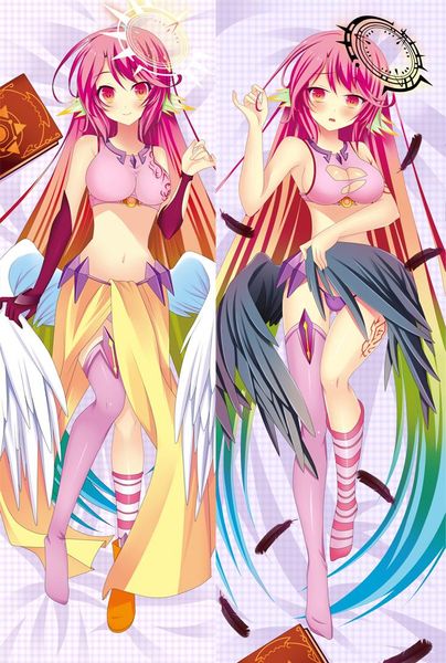 

pillow case girl anime no game life covers dakimakura 3d double-sided bedding hugging body pillowcase 08