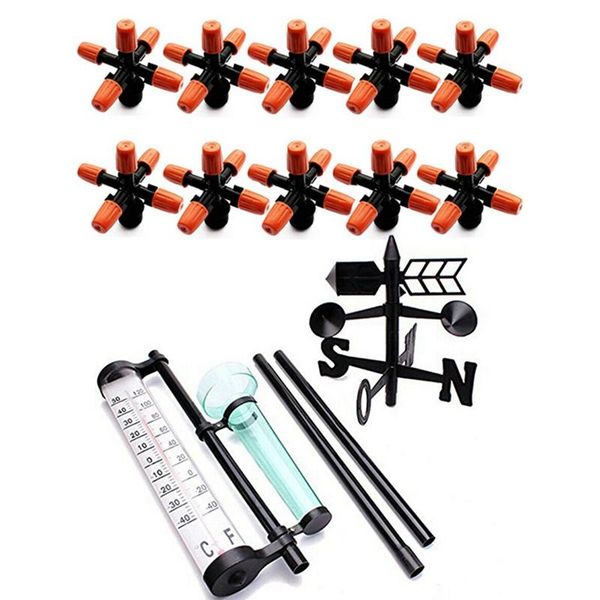 

watering equipments 10 pieces 5 garden sprinkler sprinklers, greenhouse humidification system with wind gauge rain and