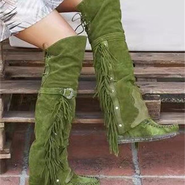 

2021 tassel women's and boots jgb2021n0009048, Black