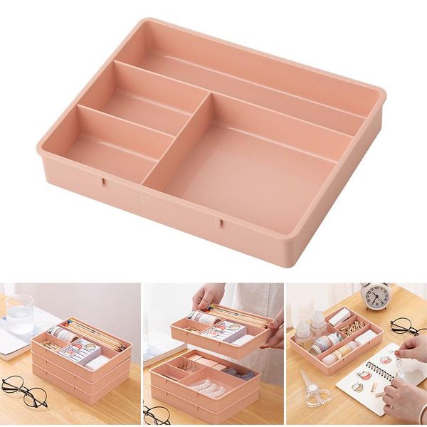 

storage drawers desk drawer organizer stackable multi-cell deskbin tray multi-purpose divider container for household office mowa889