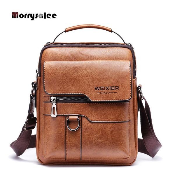 

men crossbody bag shoulder bags multi-function handbags large capacity split leather for man messenger waist