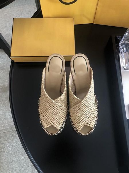 

2021 newwomens shoes women high-heeled slippers hand knitting bud silk material sandals the noble temperament size 35-41 fashion, Black