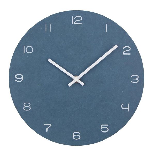 

wall clocks classic wooden clock slient red black shabby study retro living room art watch relogio de parede home decor