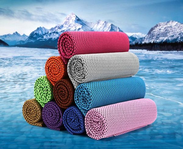 

towel 300pcs 11 colors cool ice cold running jogging gym chilly pad instant cooling outdoor sports