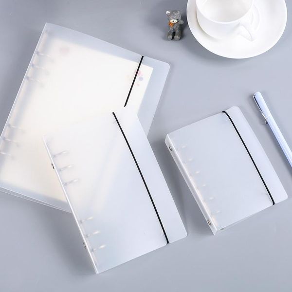 

business card files coloffice creative pp plastic folder frosted filing product notebook stationery book binder 6 hole loose-leaf 1pc