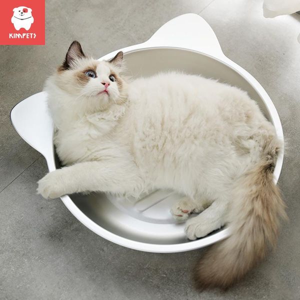

kimpets 2021 pet litter aluminum cat pot summer heat and cool down nest beds & furniture