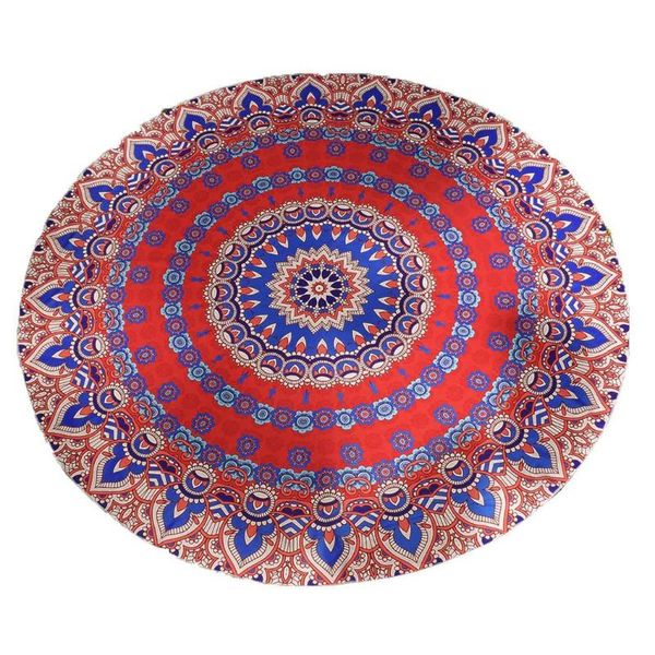 

outdoor pads round tapestry beach throw yoga mat boho roundie wall hanging