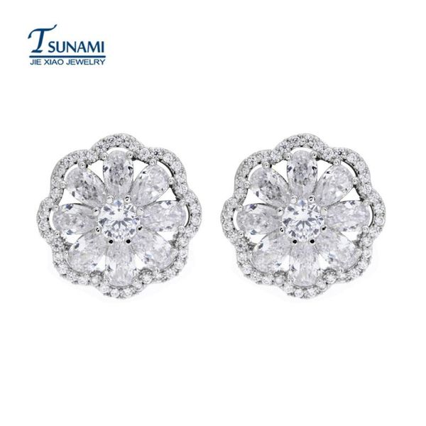 

popular zircon droplets zircon earrings elegant woman earrings er045, Golden;silver