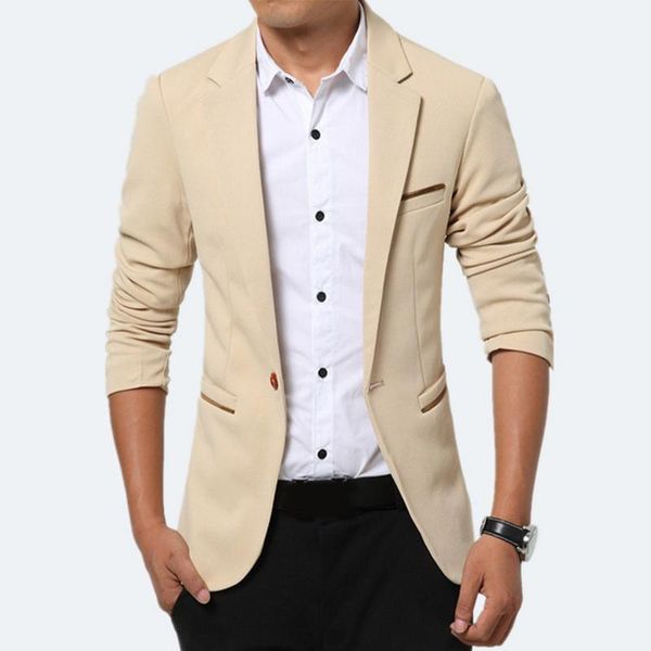 

men's suits & blazers 2021 mens fashion brand blazer british's style casual slim fit suit jacket male men coat for drop, White;black